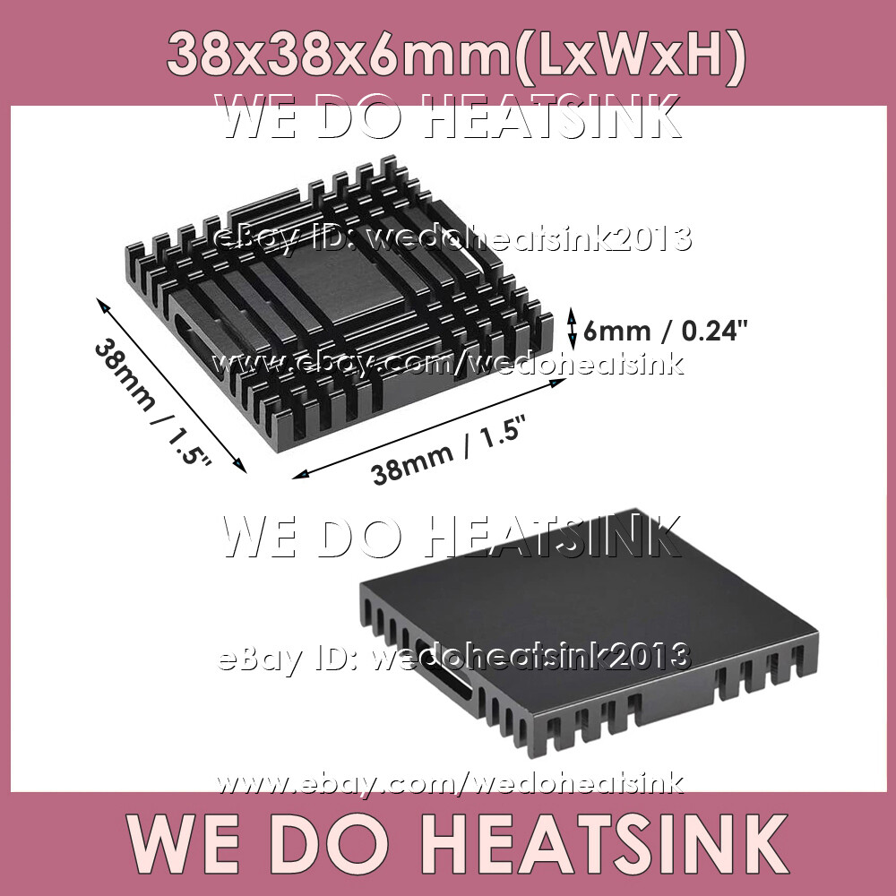 38x38x6mm With or Without Tape Heatsink for Cooling South North Bridge Chip CPU