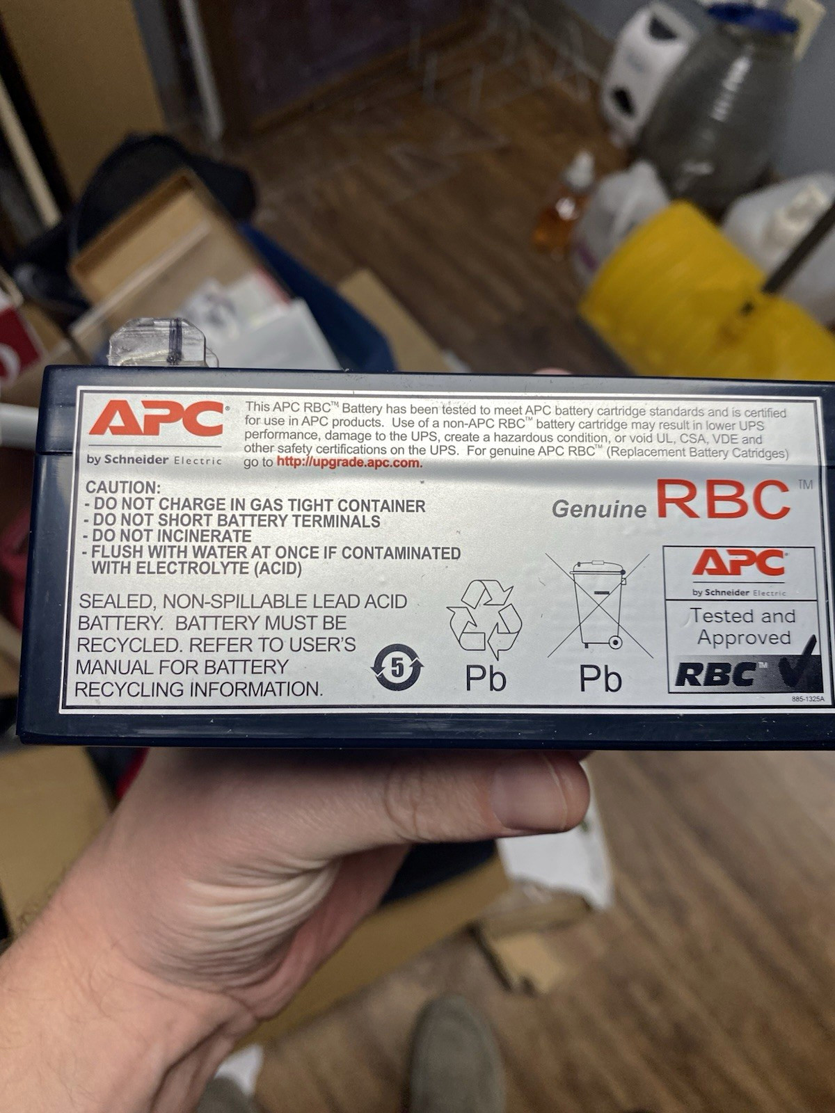 APC Genuine RBC UPS Replacement Battery Cartridge Sealed Lead Acid 12V Black