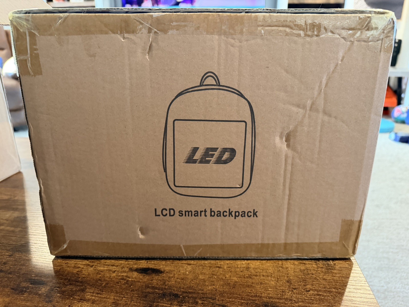 LED Backpack Programming Full Color Display Screen LED Display Travel Backpack❤