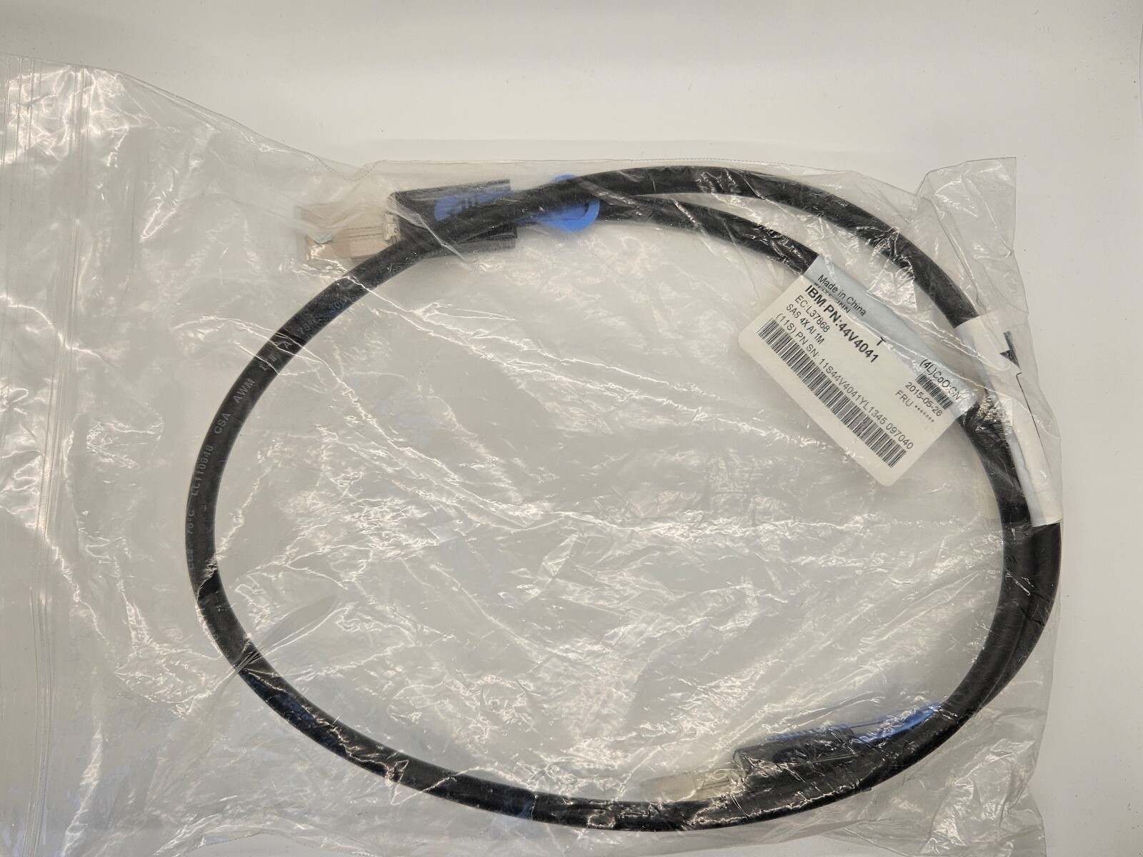 IBM 44V4041 42R6751 Mini SAS SFF-8088 to Mini SAS SFF-8088 1M 4X Al Cable