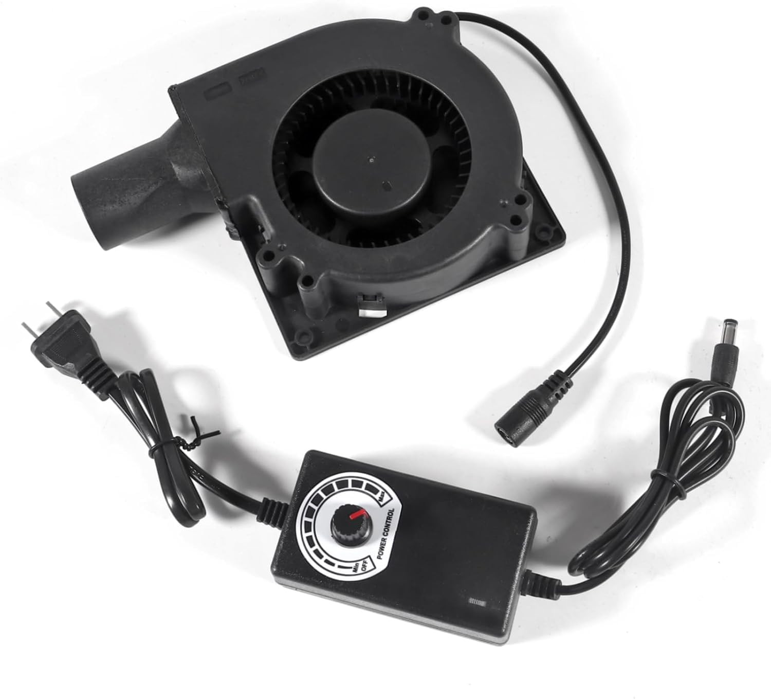 120Mm X 32Mm Dual Ball Blower Fan 12V with 110V - 240V AC Plug Variable Speed