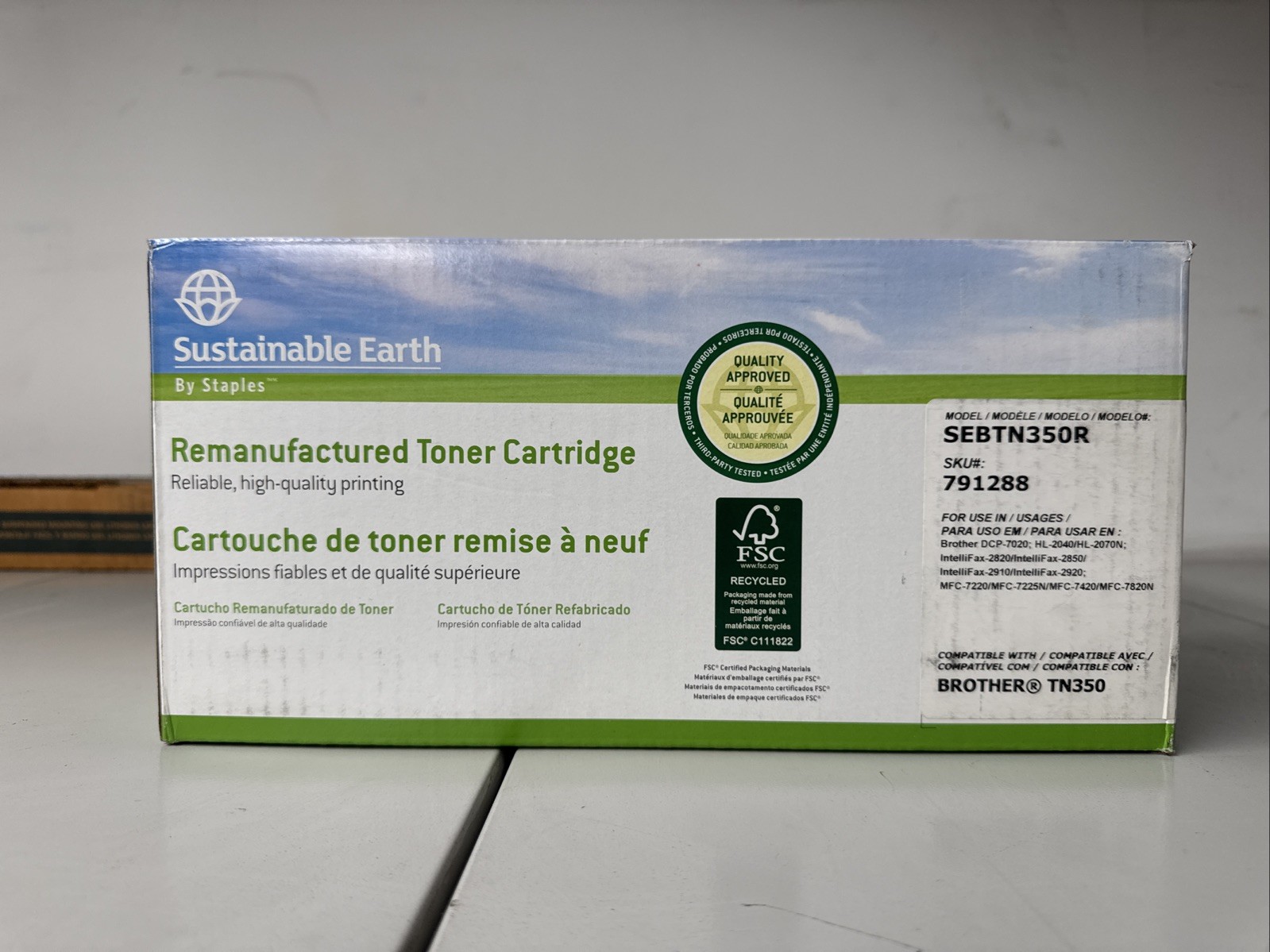 SEBTN350R Sustainable Earth By Staples Ink Cartridge