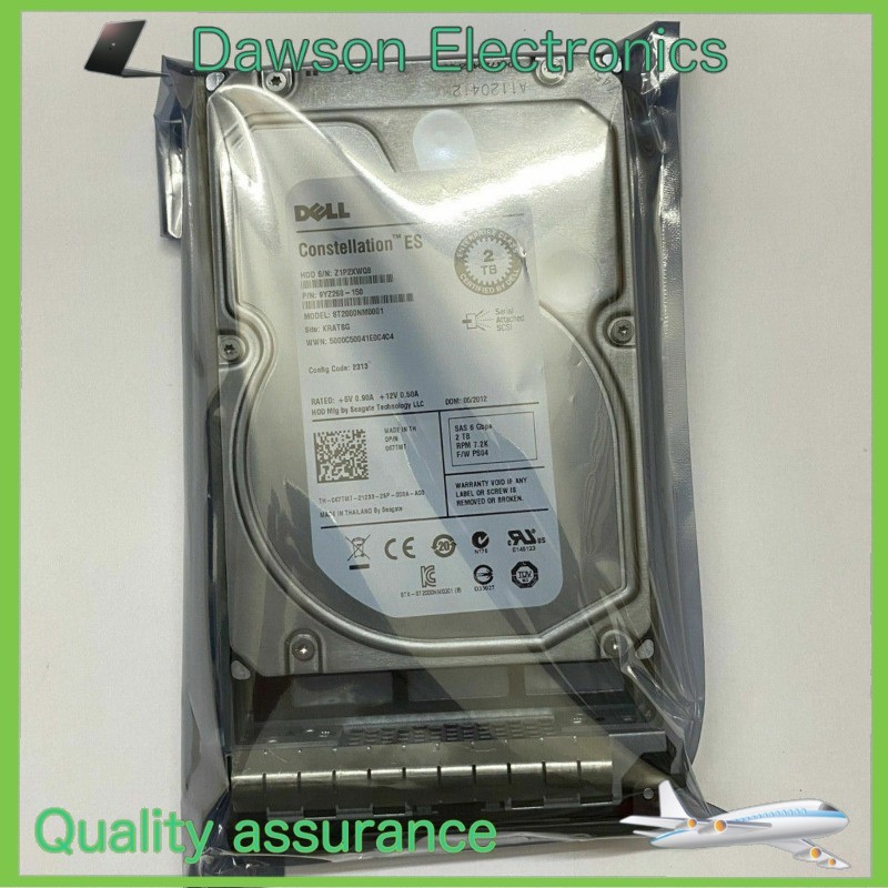 NewDELL Seagate ST2000NM0001 2TB SAS 7.2K 6Gb/s 3.5'' HDD Original w/ Caddy tray