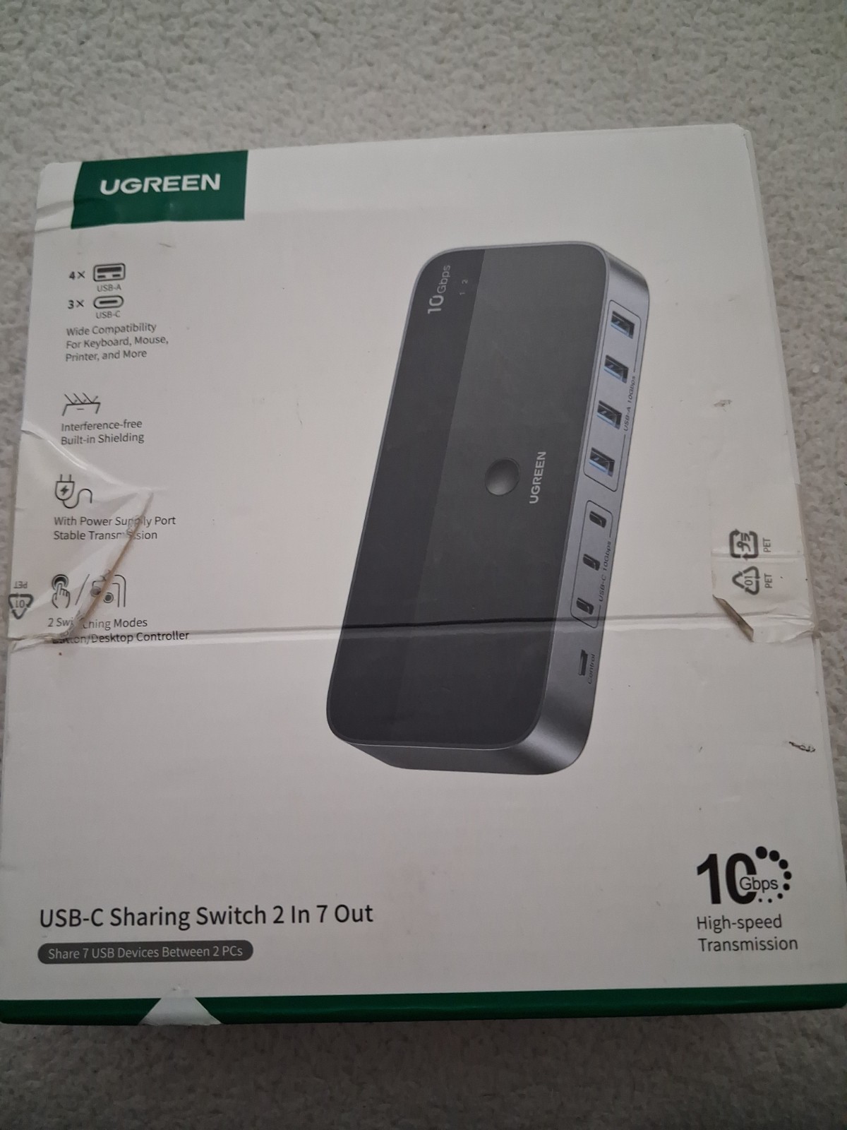 UGREEN 2-in 7-Out USB C Switch Model: CM836