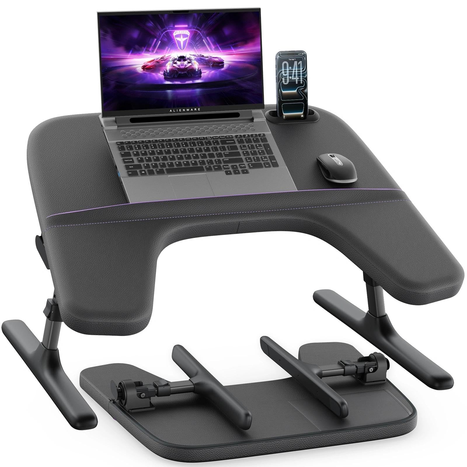 Laptop Lap Desk for Bed & Couch with Soft Armrest Portable