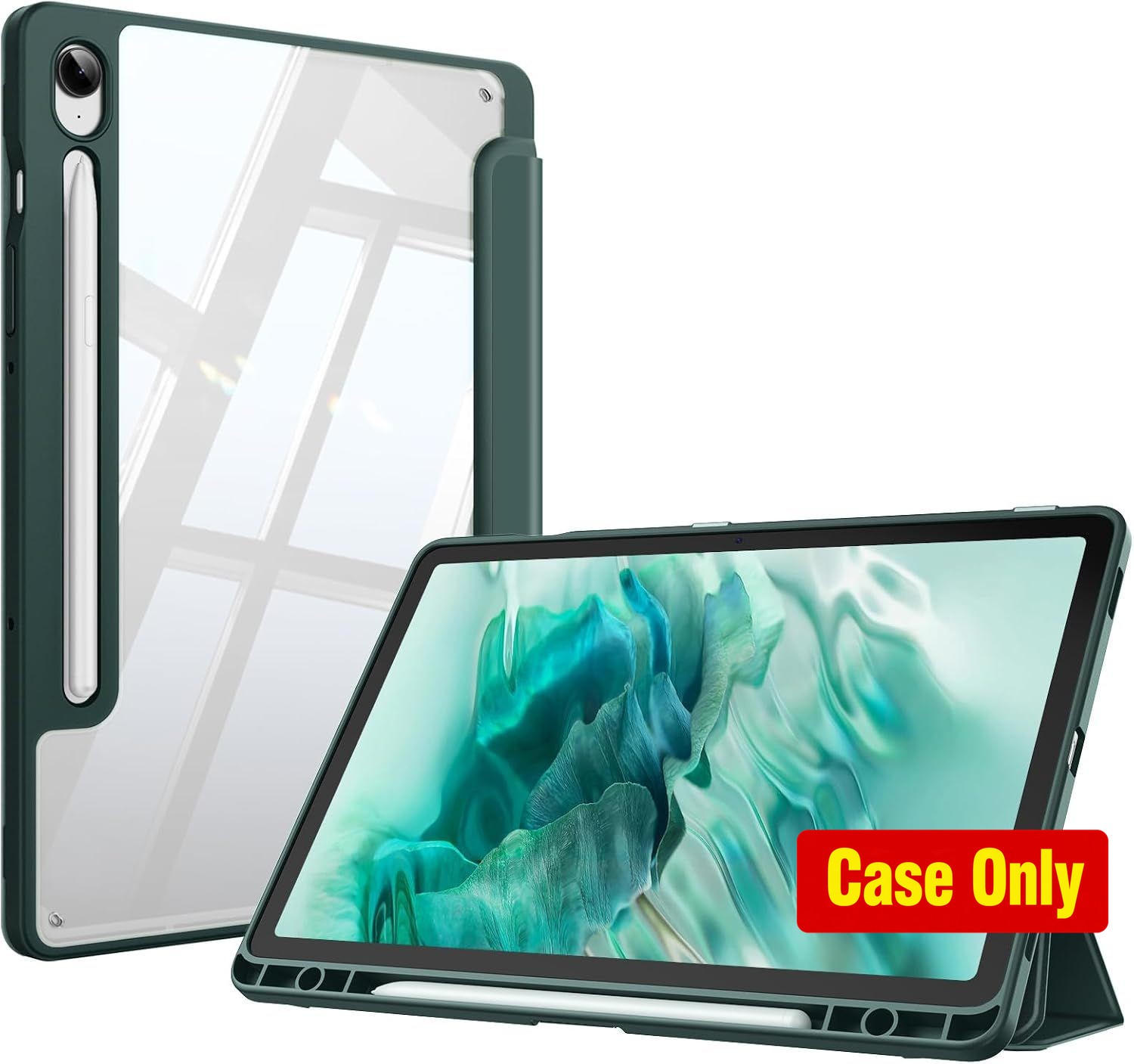 Clear Case for Galaxy Tab S10 Lite 10.9'', Tri-Fold Stand, Shockproof