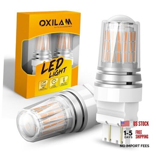 LED Bulb Super Bright 600% 3156 3057 4157 3457A Turn Signal 3157 Amber Yellow