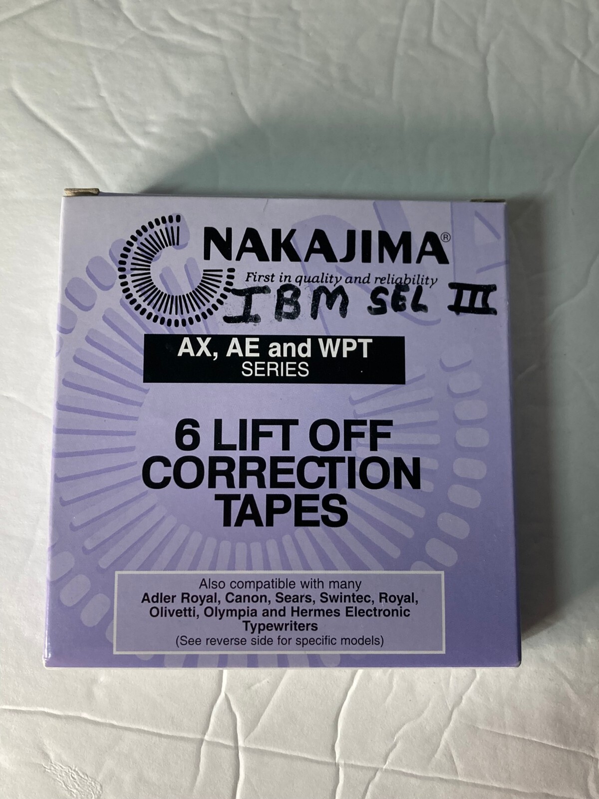 (6) Nakajima LO001 AE-580, AE-500 AE-710 Typewriter Correction Lift Off Tapes