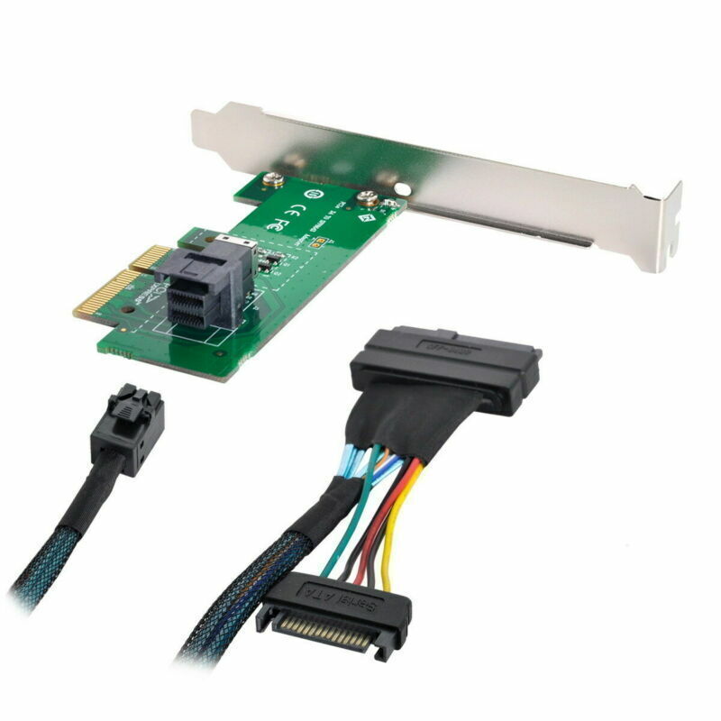 Cable PCI-E 3.0 4.0 to SFF-8643 Card Adapter and U.2 U2 SFF-8639 NVME PCIE SSD