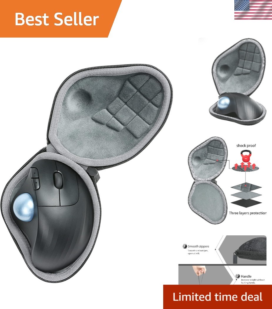 Durable Shockproof Case for Logitech M575/M570 Trackball Mouse - Travel Ready