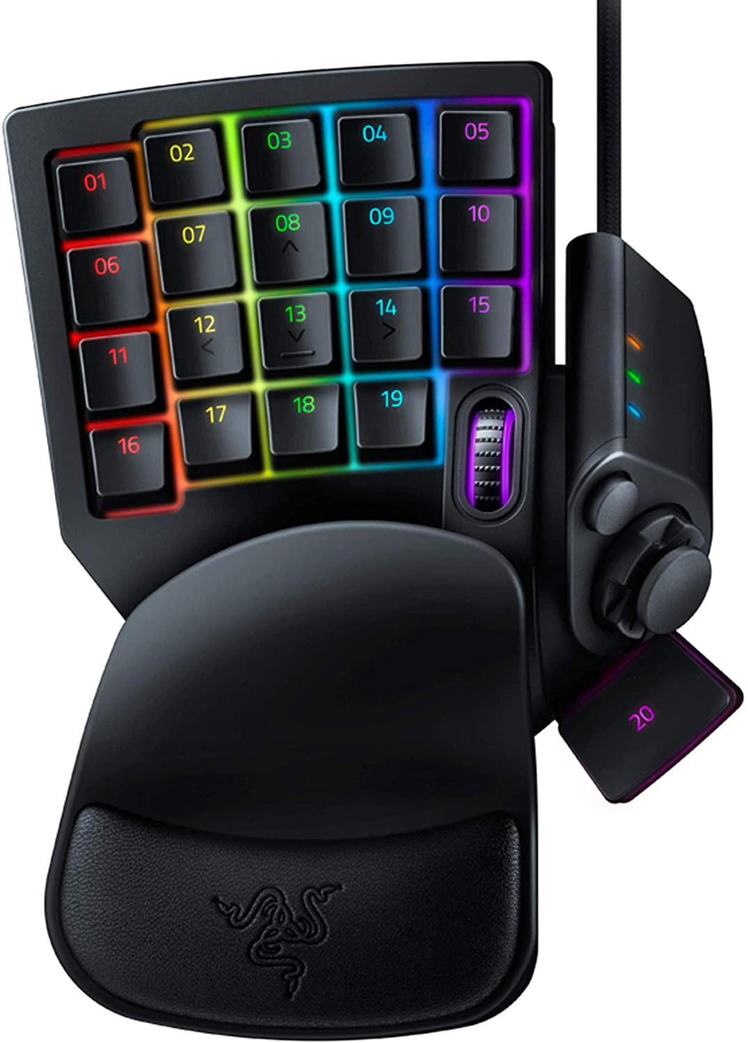 PC Gaming Keypad 32 Programmable Keys RGB Lighting Thumbpad Portable Keyboard