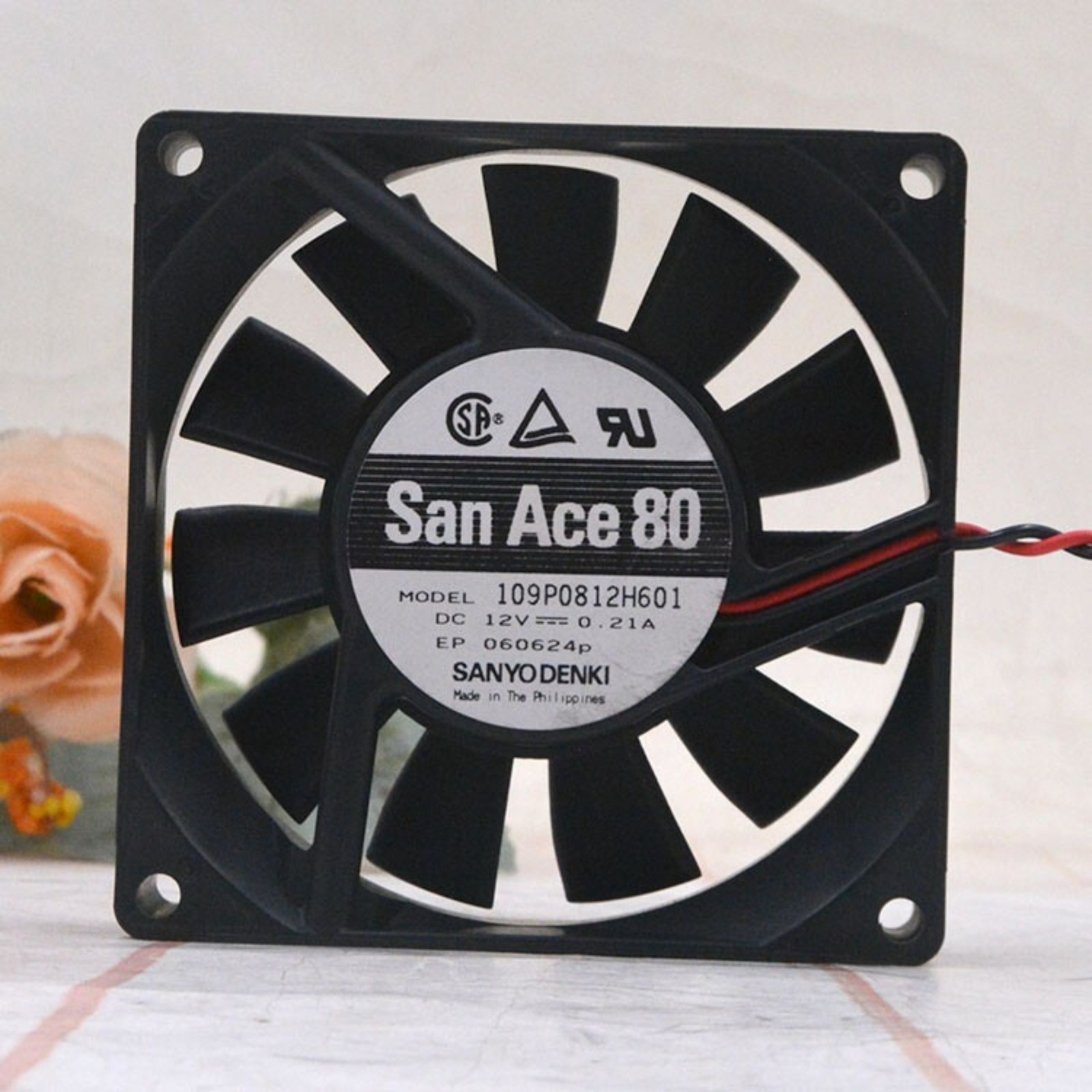 3PCS Sanyo 109P0812H601 12V 0.21A 8020 8cm Cooling Fan