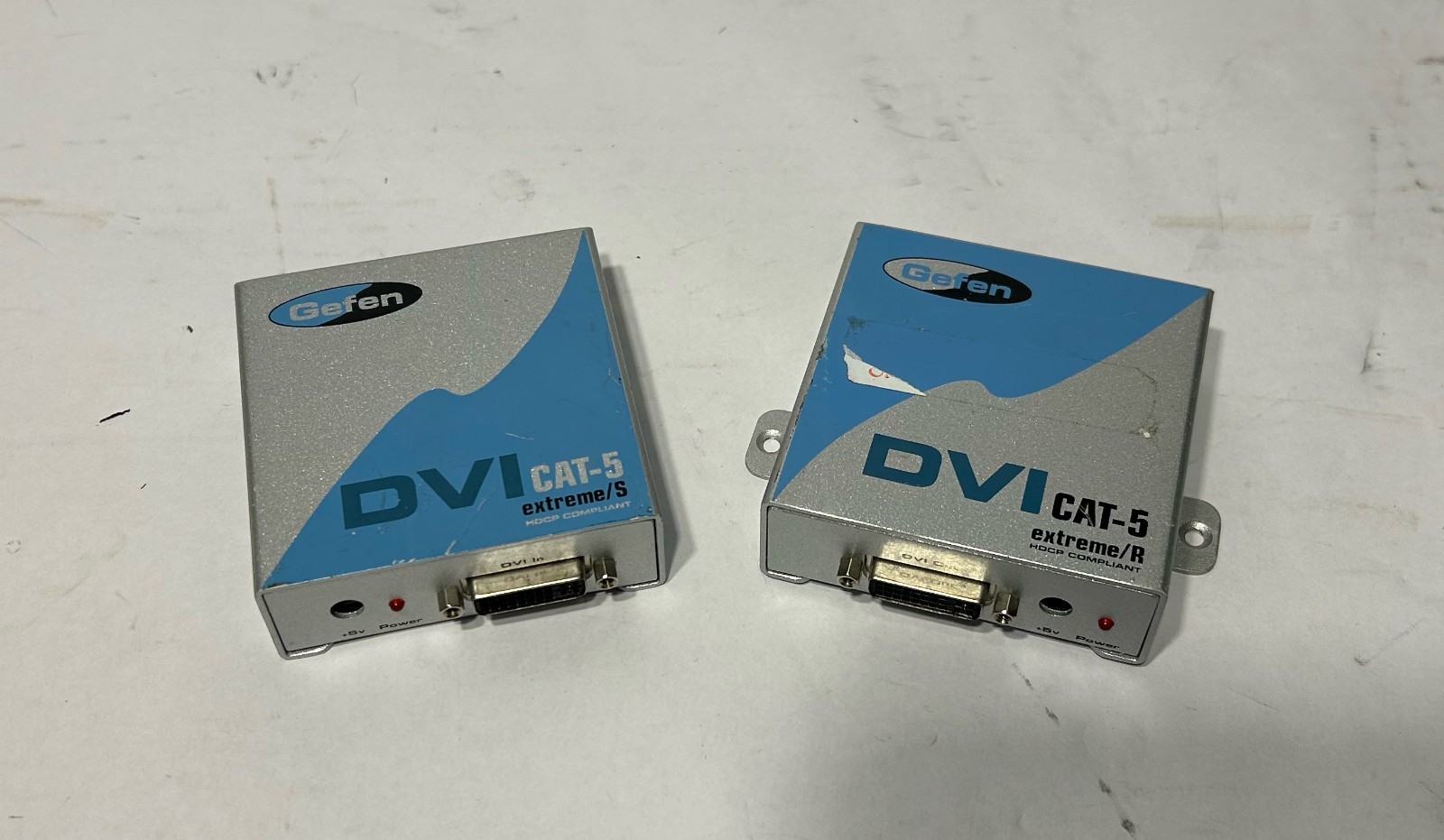 Gefen DVI CAT-5 Extreme DVI Extender, Sender + Receiver With Power Supplies