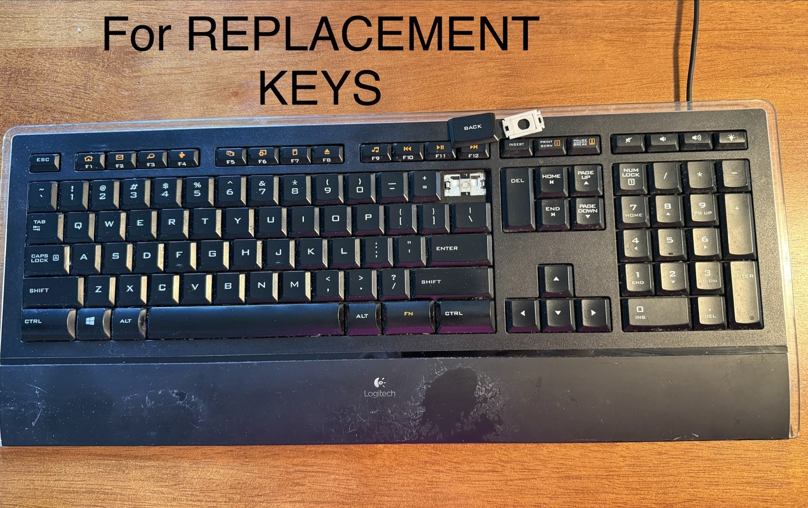 Keycap Replacement Kit - Logitech K740 Backlit Keyboard Y-UY95 - You Select KEY