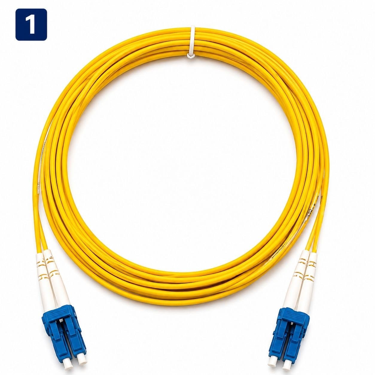 3M (9FT) LC to LC OS2 Fiber Optic Patch Cable Duplex 9/125 UPC -  MADE IN USA