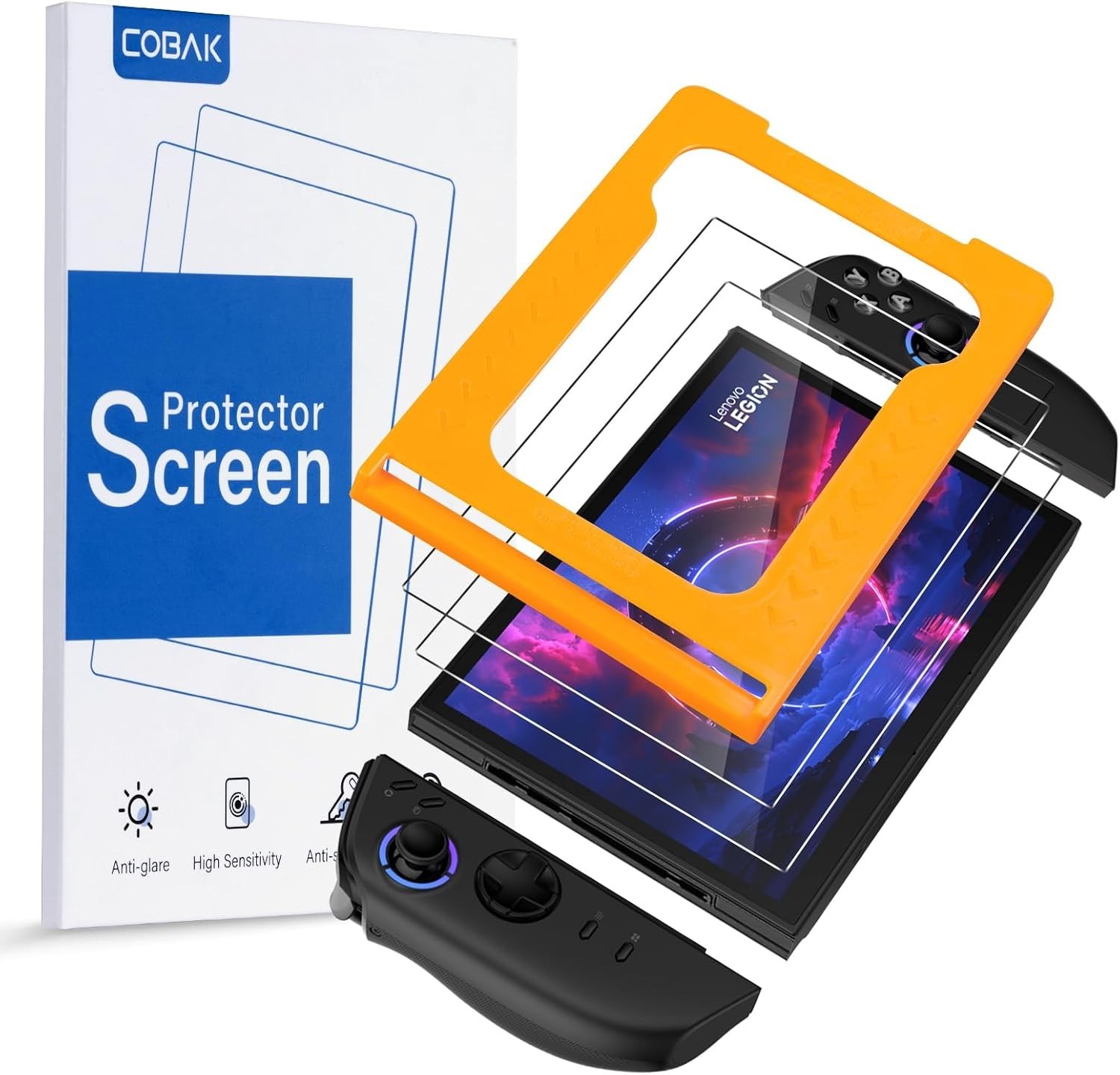 Lenovo Legion Go Gen 2 Tempered Glass Screen Protector 2 Pack, 9H Hardness, Clea