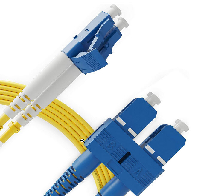 5-Qty 10M\32.80' Single Mode Fiber Patch Cable LC/SC Corning Glass Duplex #106