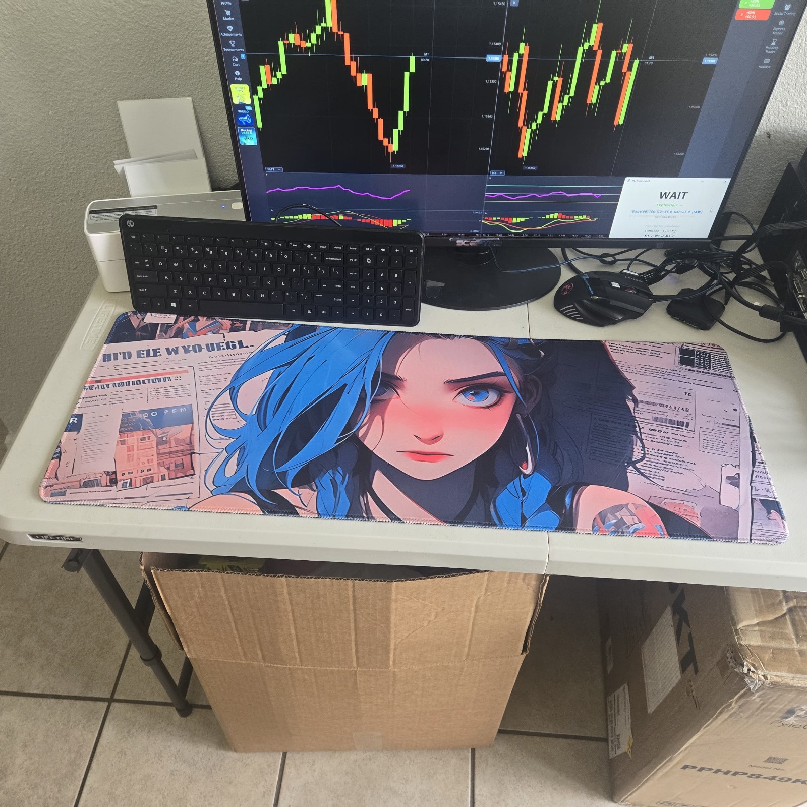 Jinx Arcane XXL Gaming Mouse Pad - League of Legends 80x30cm  Stitched Edges #1