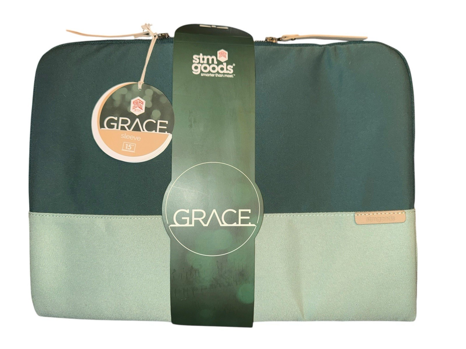STM Goods Grace 15” Laptop Sleeve Hunter Green NEW Slim Stylish Protective Case