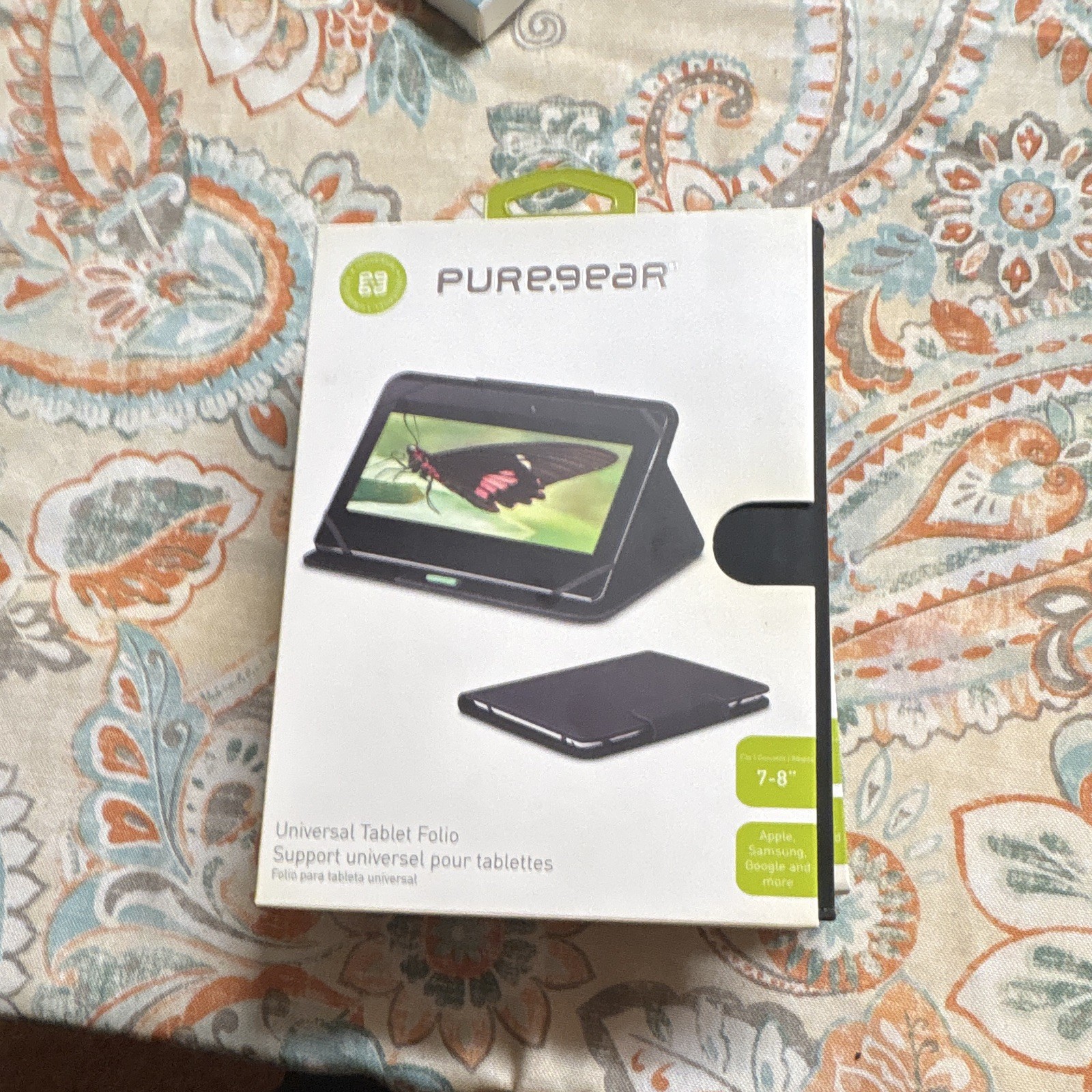 PureGear Universal Tablet Folio Folding Case/Cover for 7-8" Universal Tablets