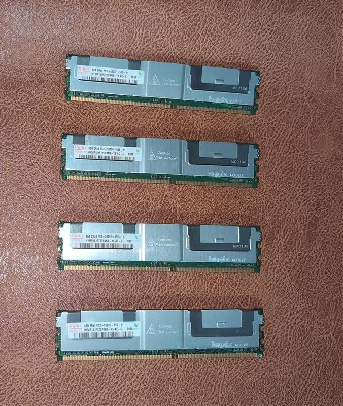 Hynix 16GB 4X4GB 2Rx4 PC25300F55511 ECC Server Memory