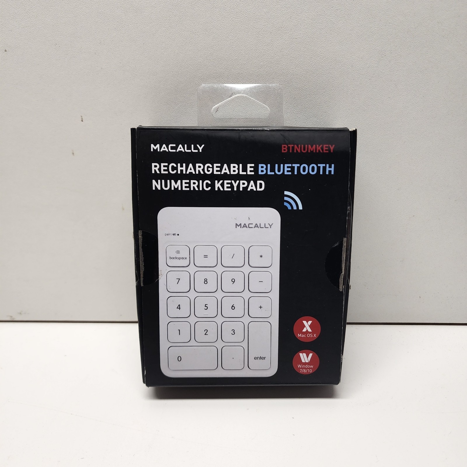 Macally BTNUMKEY Bluetooth Number Pad for Laptop, Apple, Mac, iMac, MacBook 