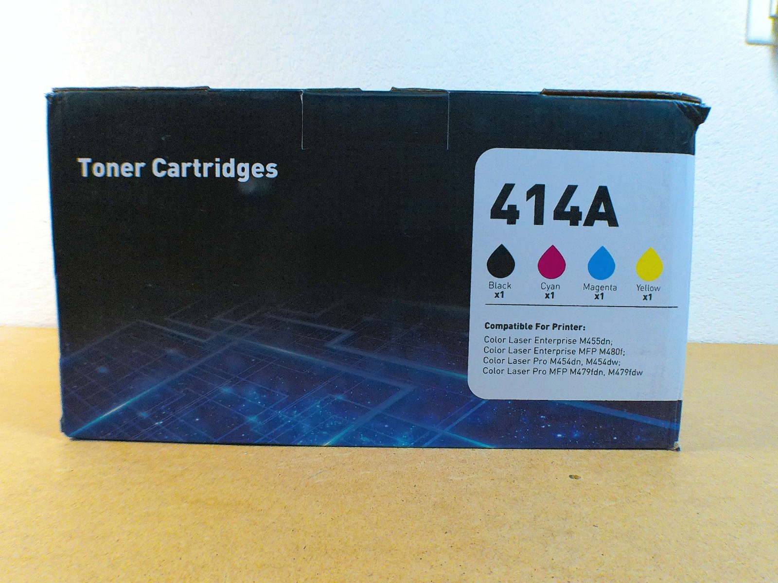 414A Toner Cartridge 4-Pack BK/C/M/Y for HP Color Laser