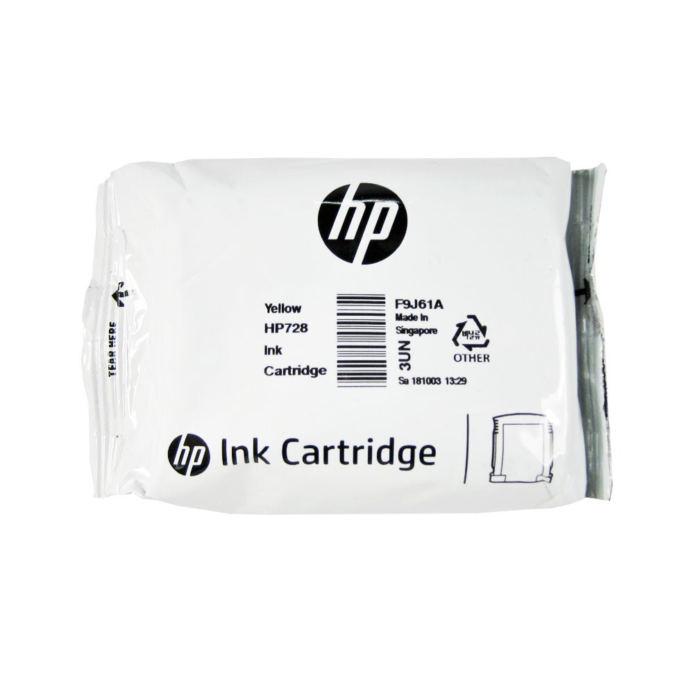 Genuine HP 728 Yellow 40ml F9J61A Ink Cartridge HP DesignJet T730 T830