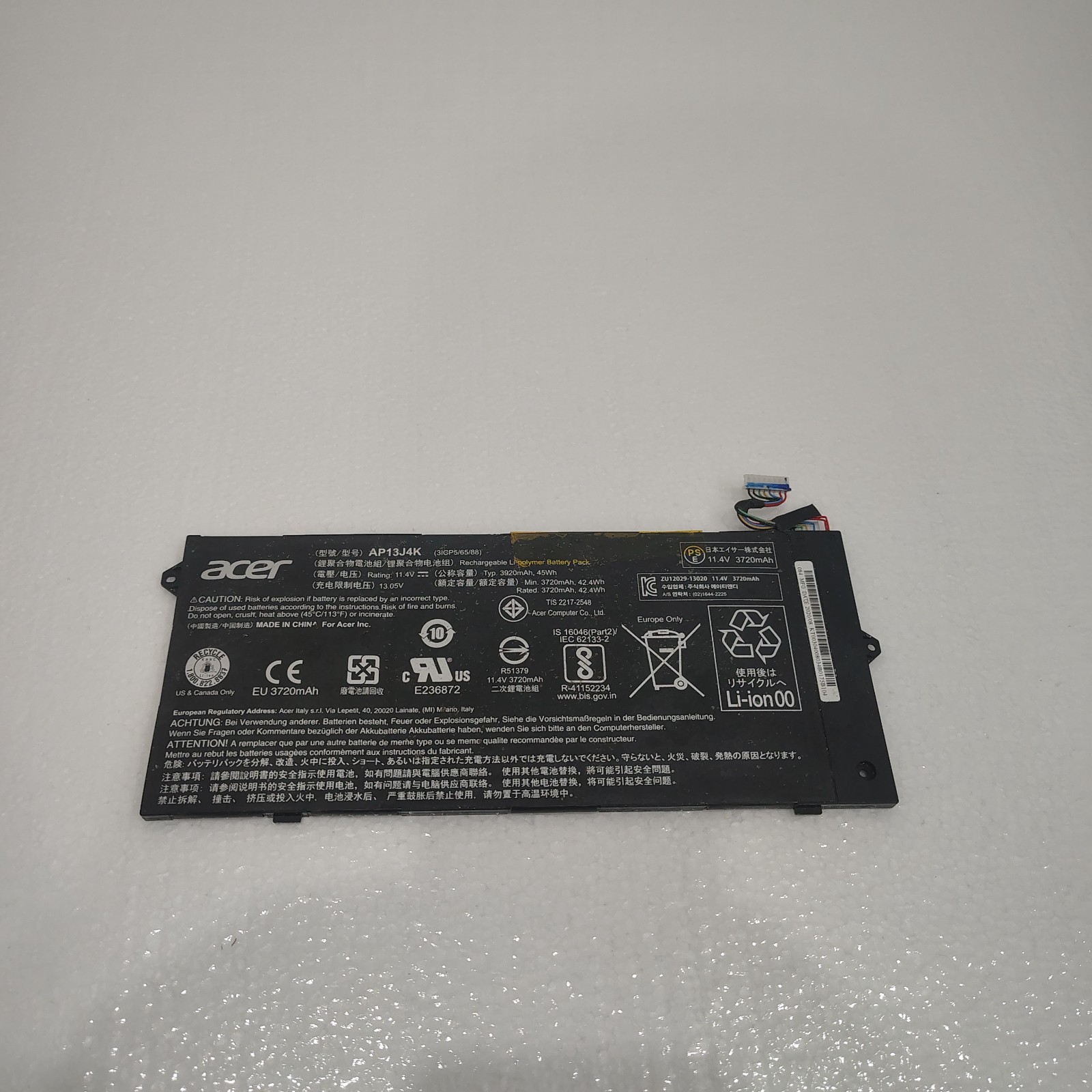 Acer Chromebook C720-2848 C720 C720P C740 14 CB3-431 AP13J4K