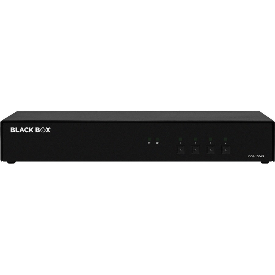 Black Box KVM Switch NIAP 4.0 Certified 4-Port Single-Monitor DVI-I