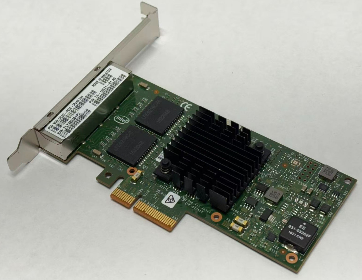 Cisco Intel i350-T4 Quad Port 1Gbps Network Adapter 74-10521-01 High Profile