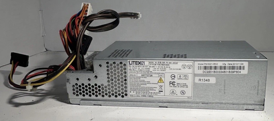 Lite-On PS-5221-06A2 220W Power Supply PSU Acer Gateway eMachines Desktop WORKS