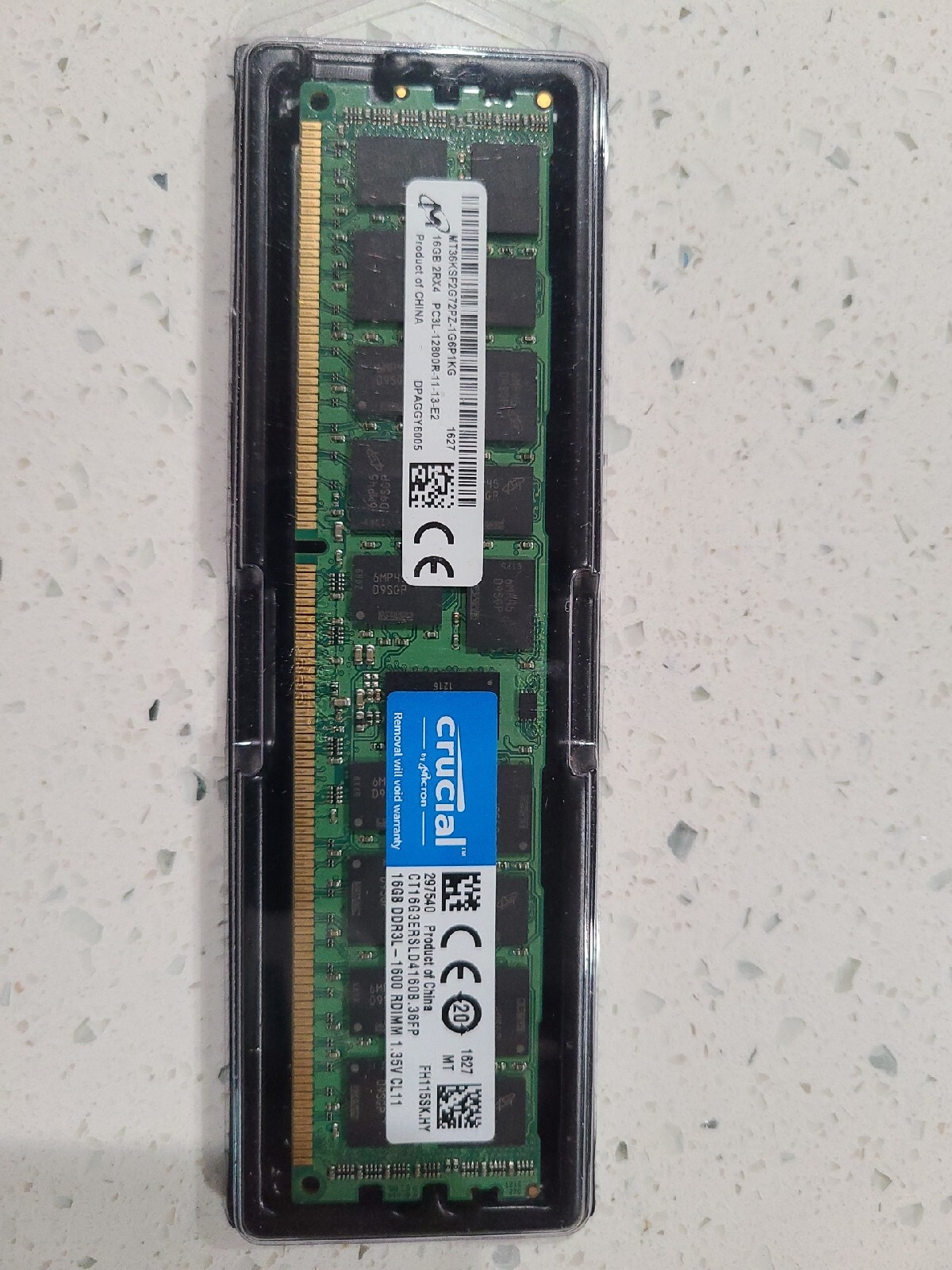 16GB 2R X4 PC3L-12800R CRUCIAL by MICRON