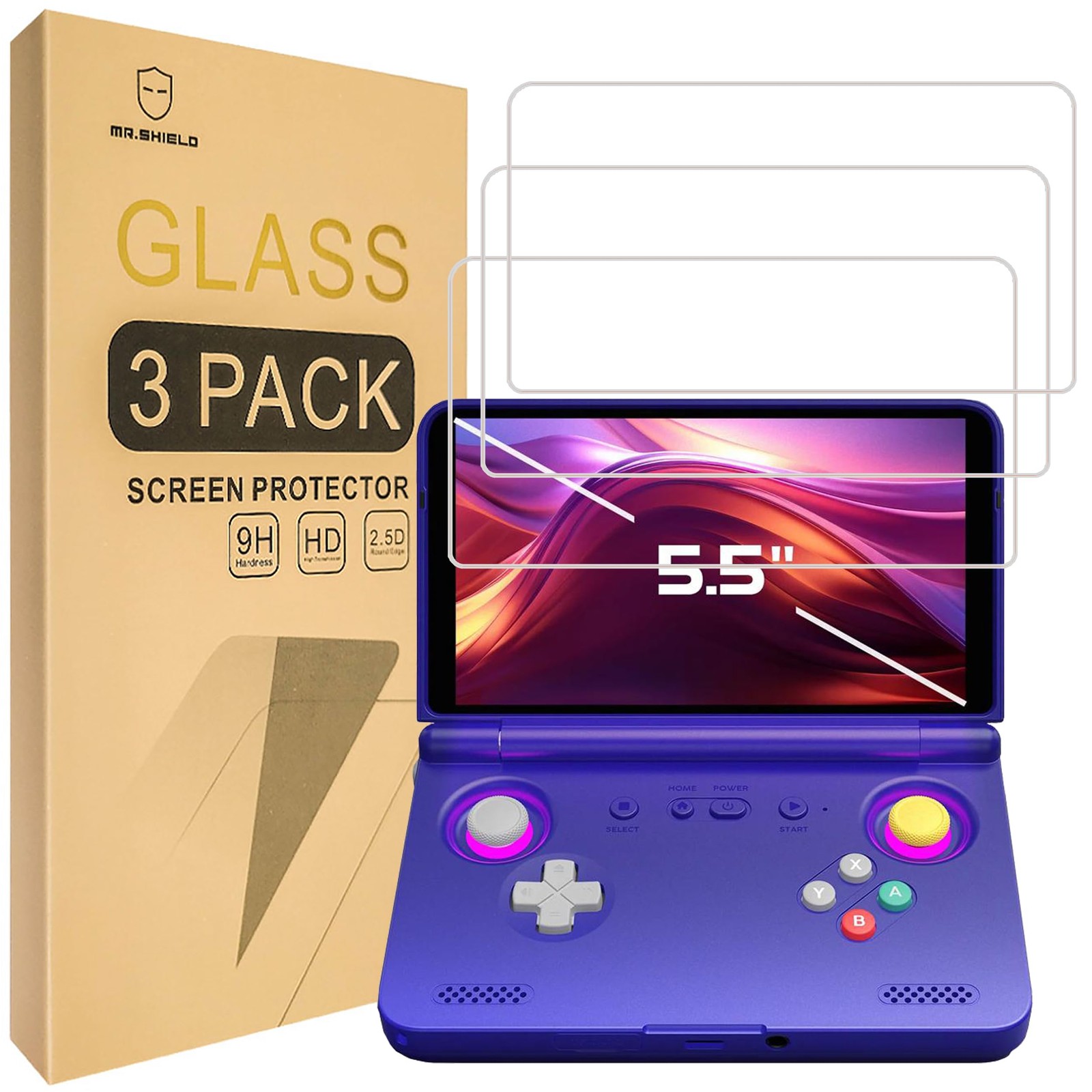 Mr.Shield Screen Protector compatible with Retroid Pocket Flip 2 clear