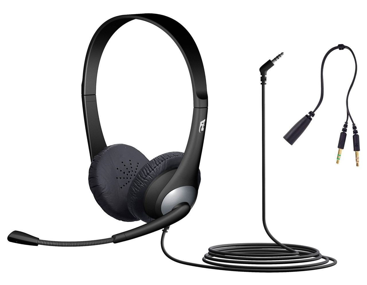 24x CYBER ACOUSTICS AC-204 STEREO HEADSETS 3.5MM PLUG SCHOOL/STUDENT/CLASSROOM