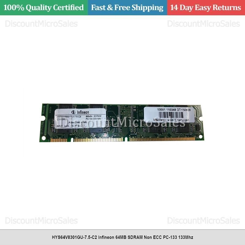 HYS64V8301GU-7.5-C2 Infineon 64MB SDRAM Non ECC PC-133 133Mhz
