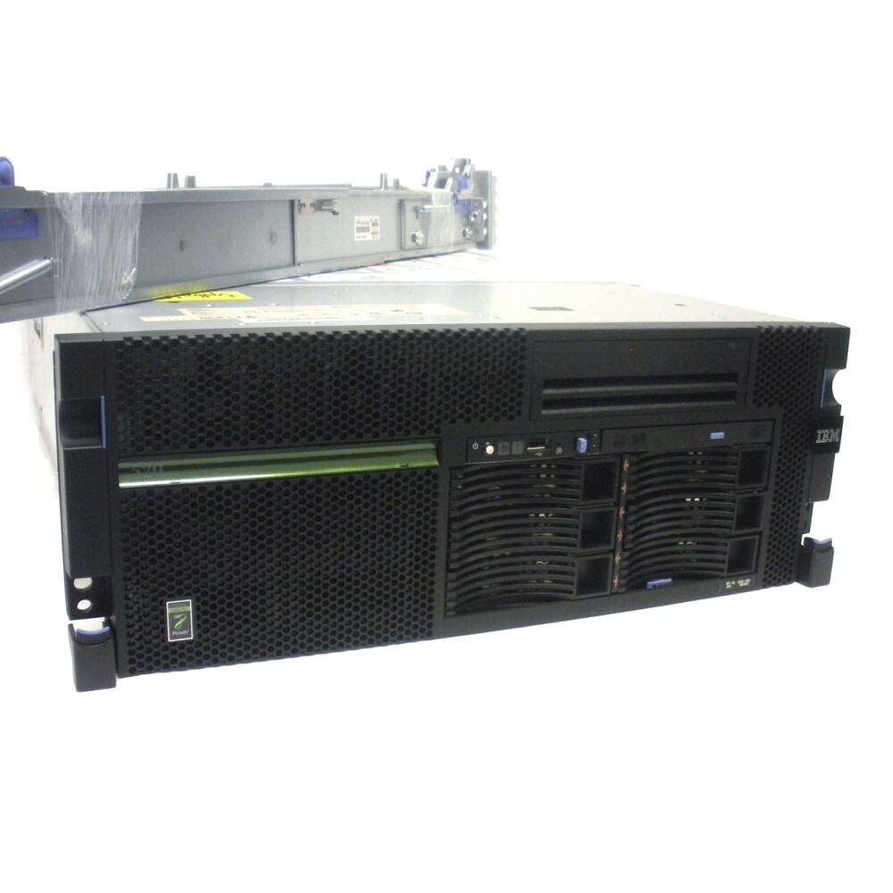 IBM 8203-E4A iSeries 520 Single Core 4.2GHz 4GB 8x 139GB LTO2 OS 7.1 5 Users