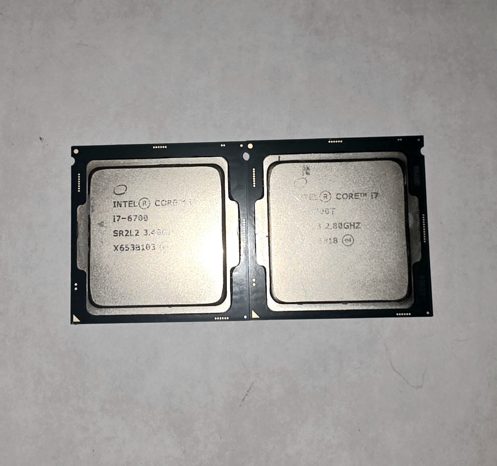 Intel I7 6700 and 6700T Bundle Lot of 2 CPUs Processors