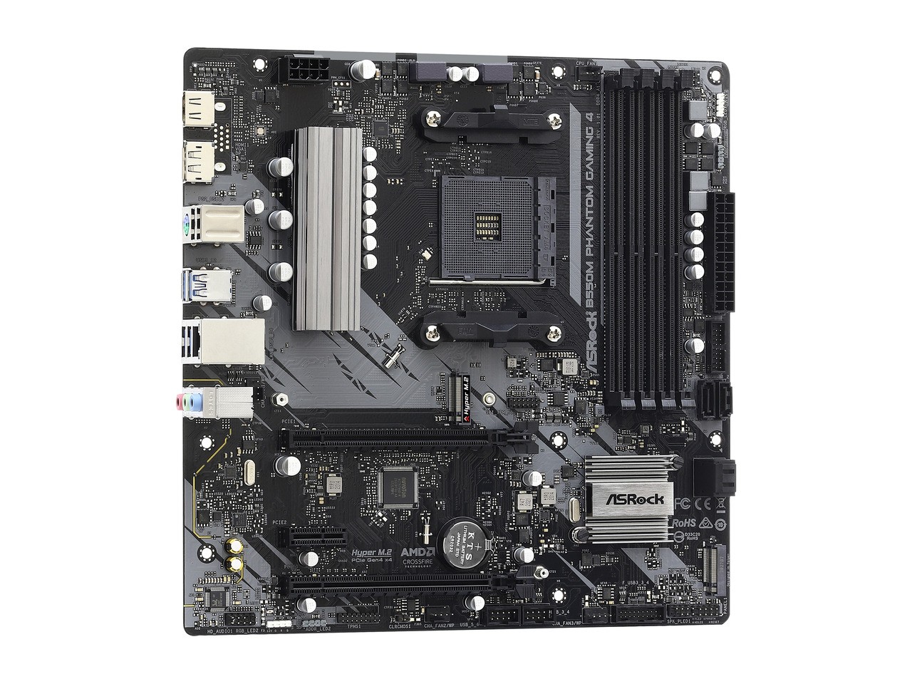 ASRock B550M Phantom Gaming 4 AM4 AMD B550 Micro ATX AMD Motherboard