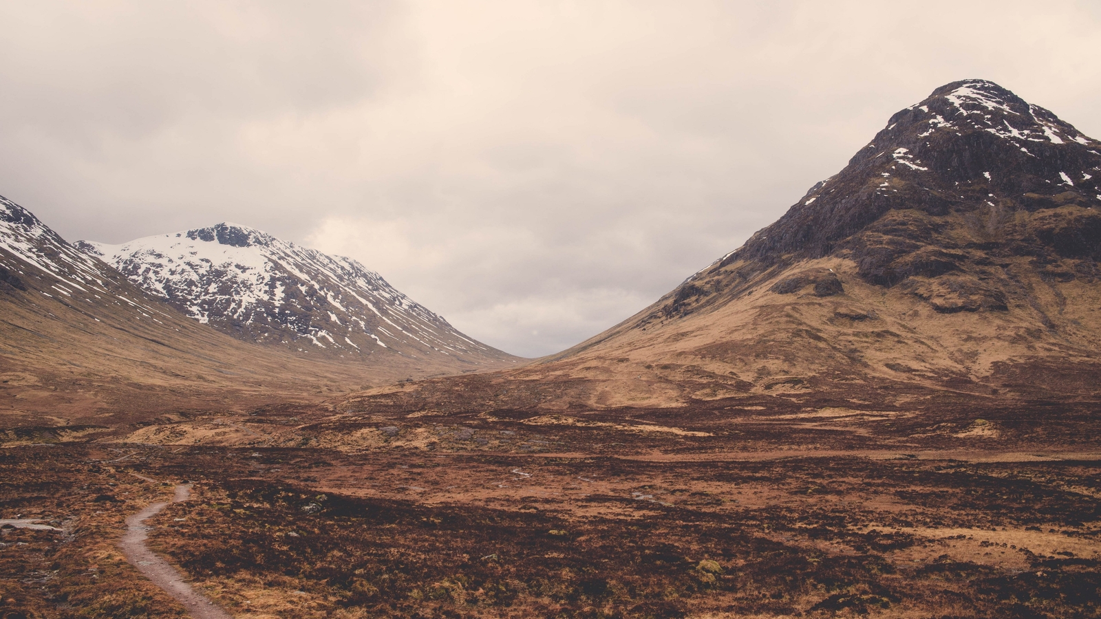 Landscape scotland mountains nature Custom Gaming Mat Desk
