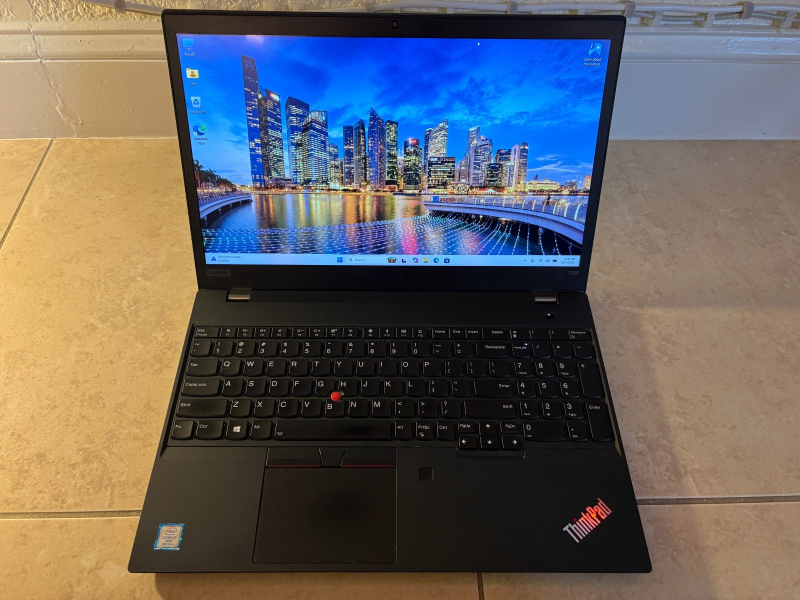 Lenovo ThinkPad T590 15.6 TOUCHSCREEN i7-8665U 16GB RAM 512GB SSD Windows 11 Pro