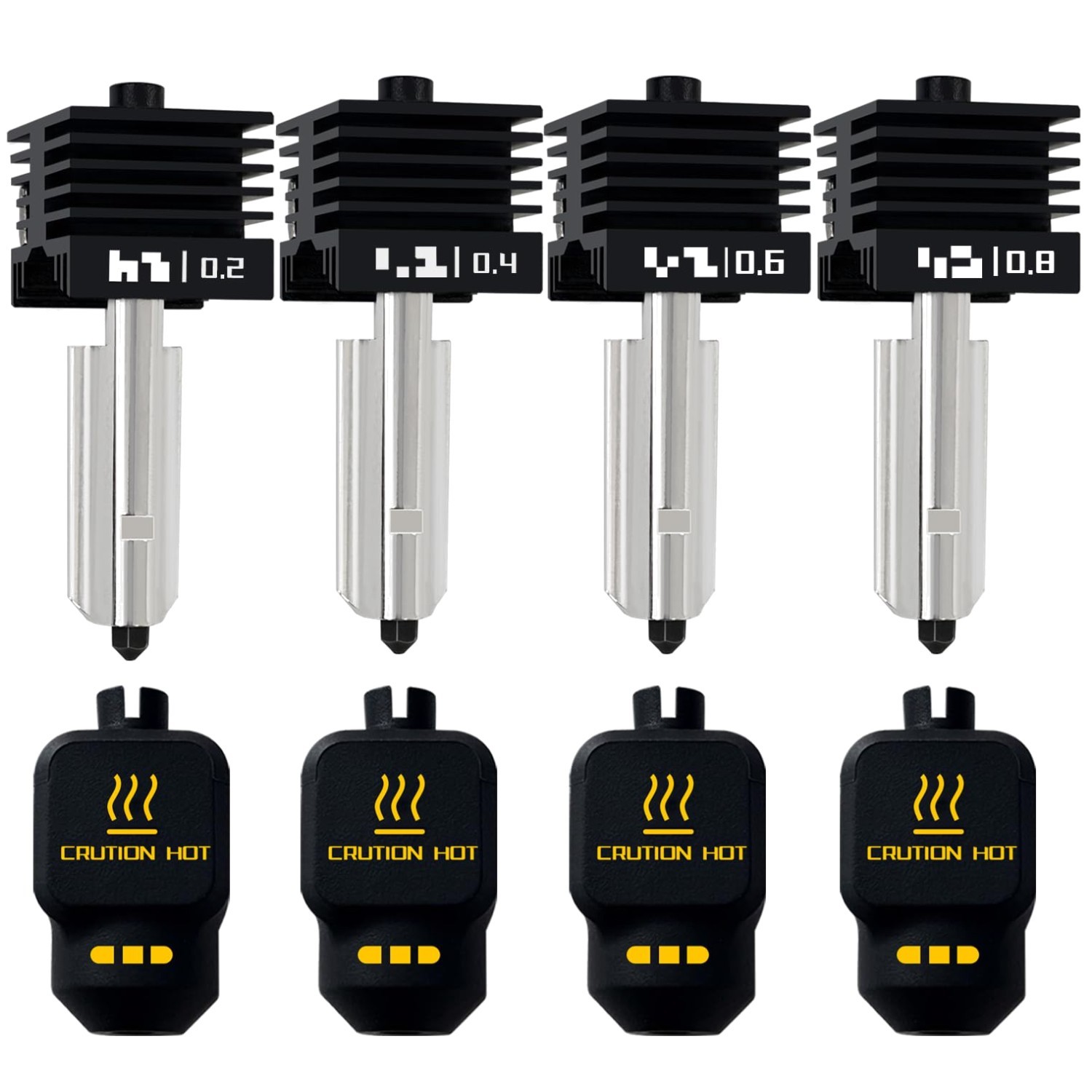 4-Pack Hotend Set for P2S Printers
