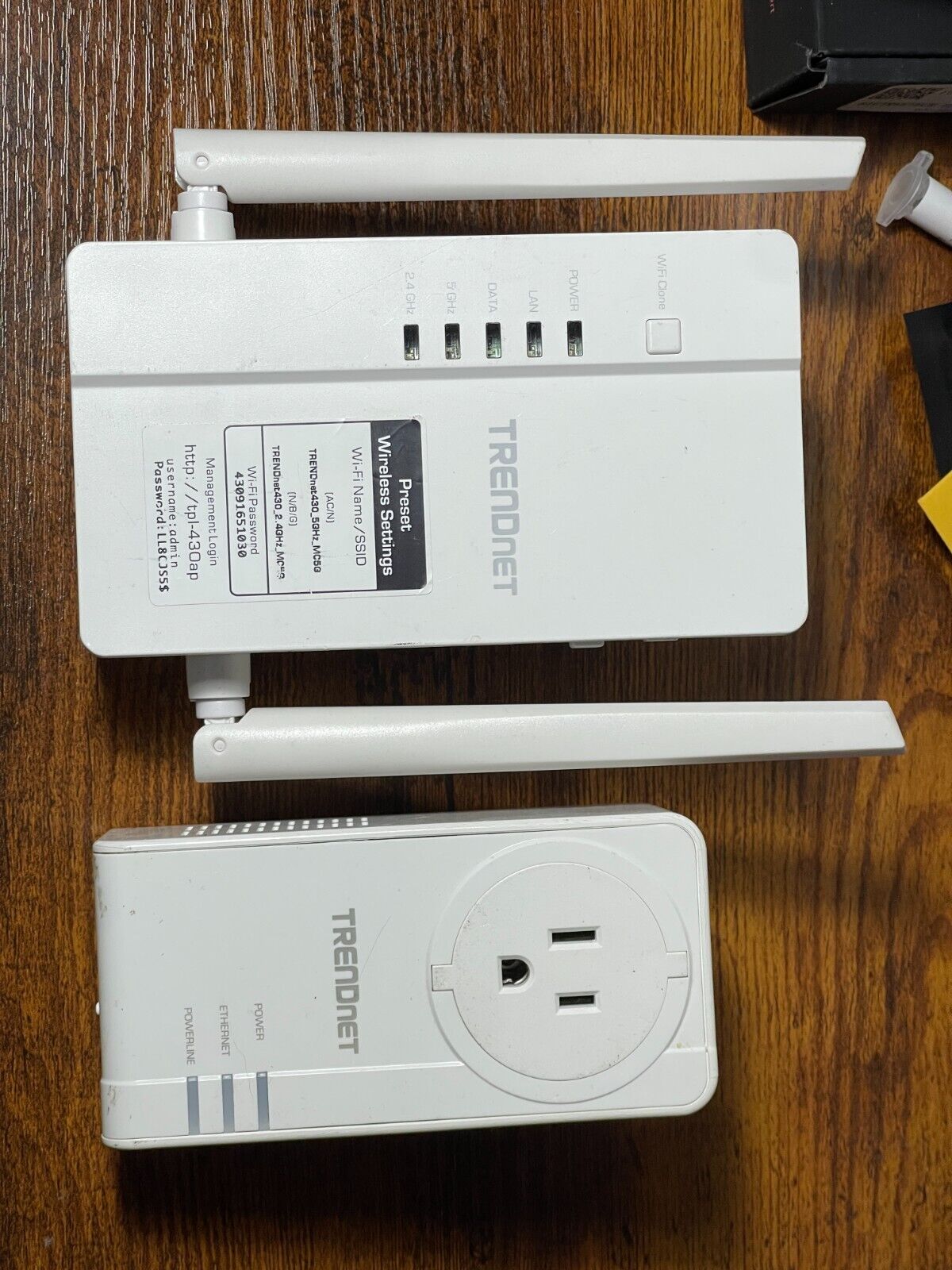 TRENDNET  TPL-430AP/A TPL-423 E/A WIFI POWERLINE WIRELESS KIT Wifi Extender 