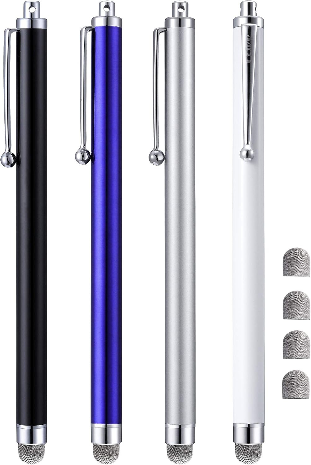 Stylus Pens, CCIVV 4 Pcs 5.6 Inches Mesh Tipped Stylus for Touch Screens, iPad,