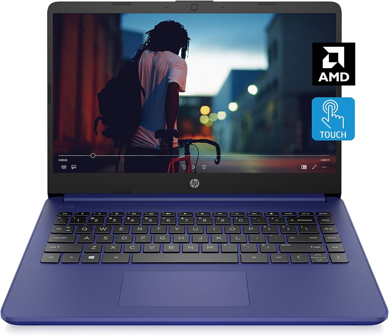 HP 14 HD Touchscreen Laptop, AMD 3020e, 4 GB RAM, 64 GB eMMC Storage,  Win 10
