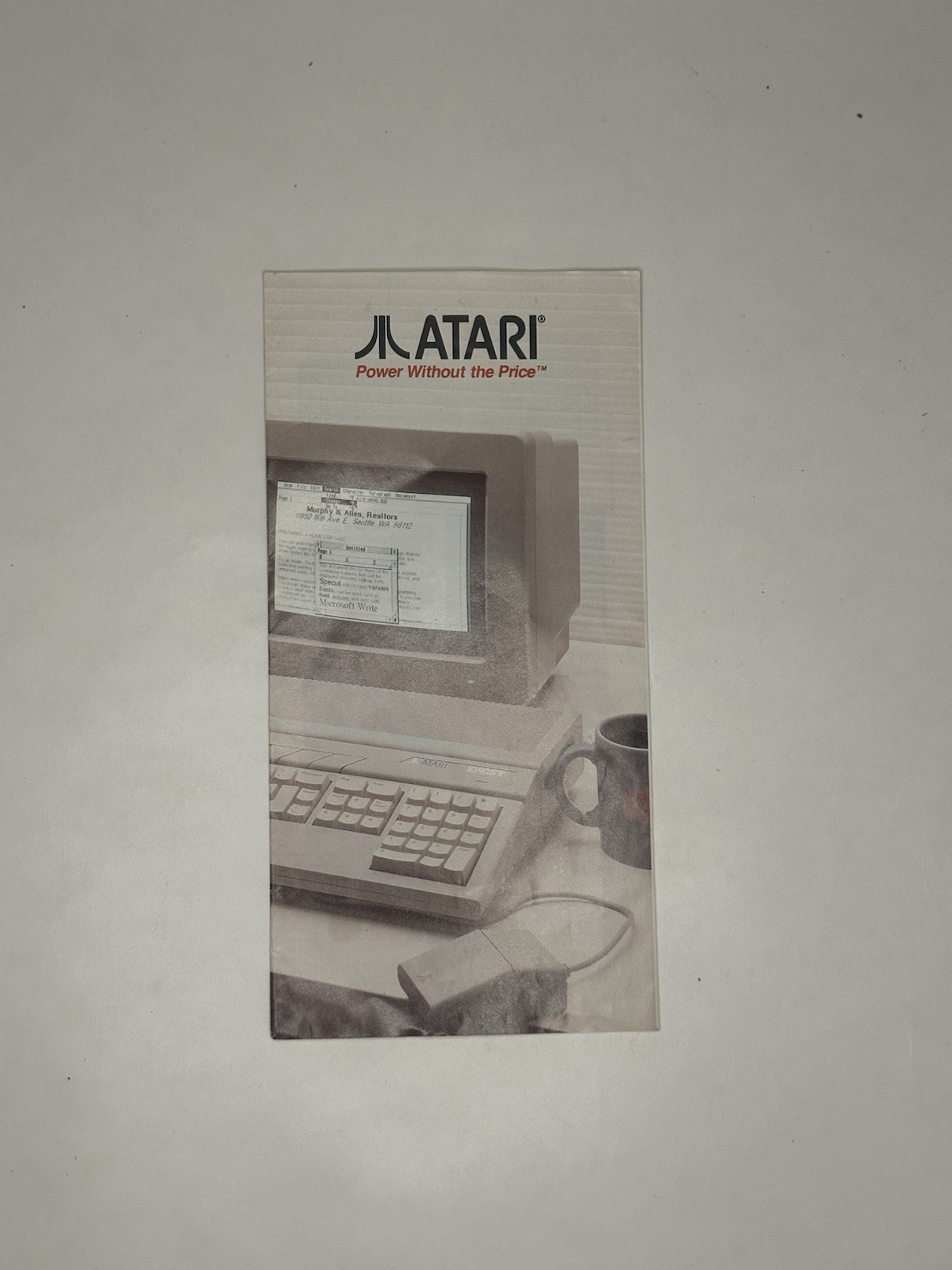 ATARI 1040ST Sales Information Brochure 520ST Computer Vintage