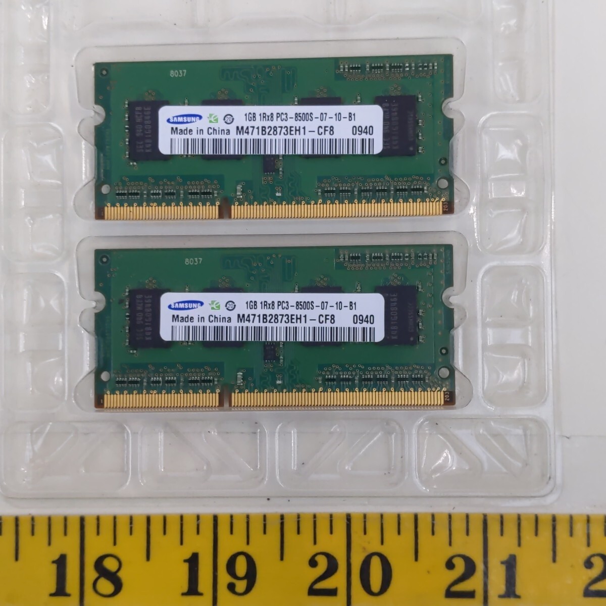 Samsung 1GB PC3-8500S DDR3 Laptop Memory RAM M471B2873EH1-CF8 Lot of 2