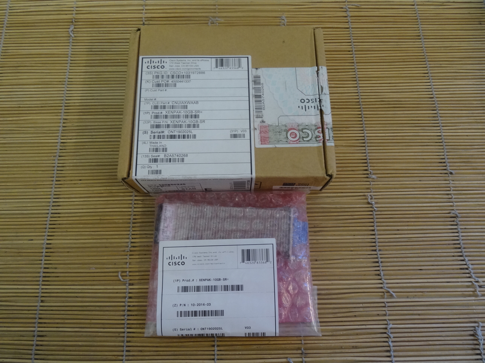 NEW OPNEXT case CISCO XENPAK-10GB-SR 10GBASE-SR 10G Switch10-2014-03 V03 in BOX 