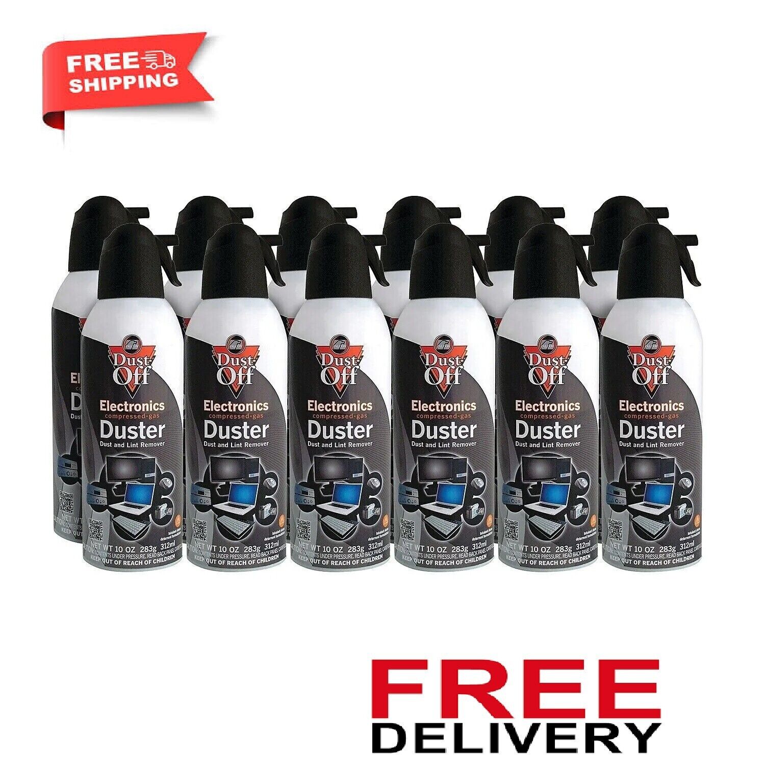 Falcon Dust-Off Compressed Gas Duster (10 oz., 12 Pack). 