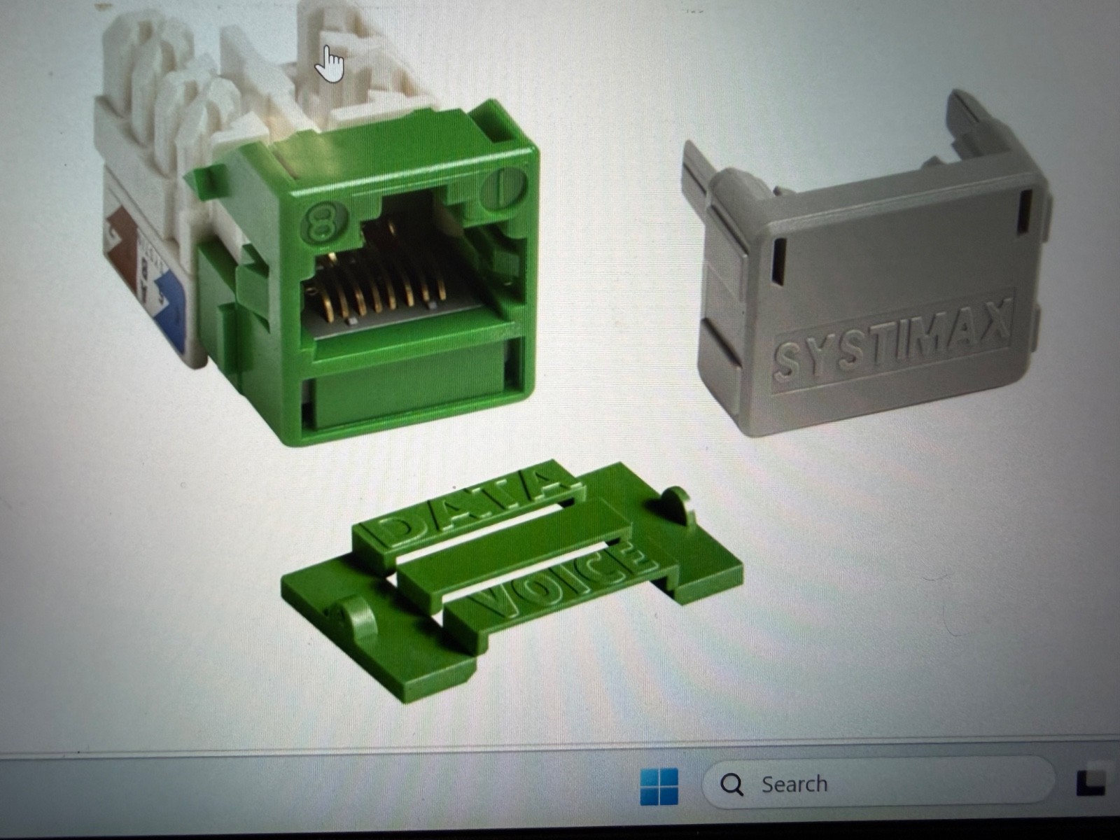 Commscope MGS400 Green Outlet Modular Jack Connector. Box of 25, New